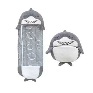 Shark Sleeping Bag Zip Up Cozy Blanket Toy Grey